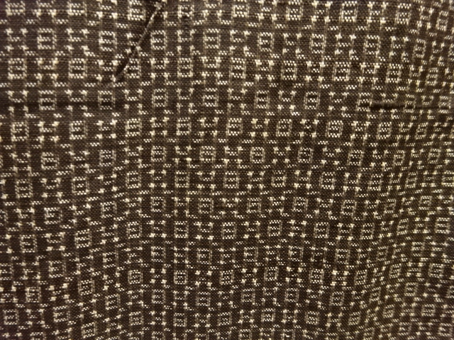 JAPANESE KIMONO / ANTIQUE MENS KIMONO / SILK / DORO OSHIMA TSUMUGI